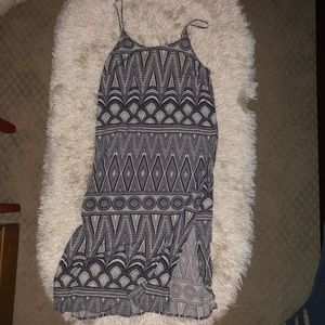 Black and white pattern midi Sundress